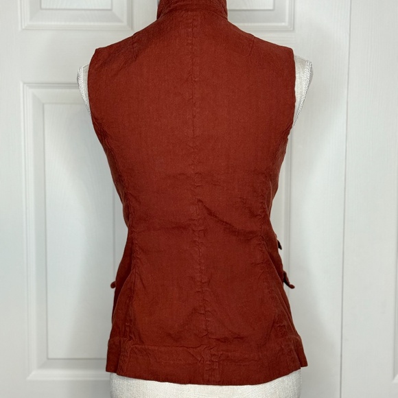 Rag & Bone Women's Slade Linen-Blend Vest Size 4 - Picture 5 of 14